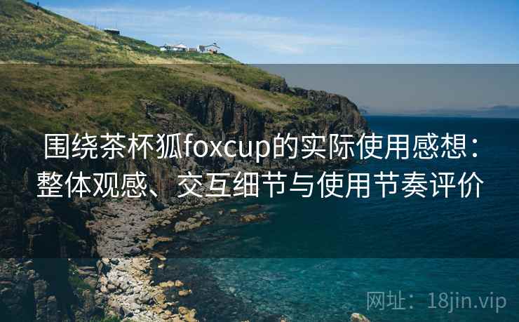 围绕茶杯狐foxcup的实际使用感想：整体观感、交互细节与使用节奏评价