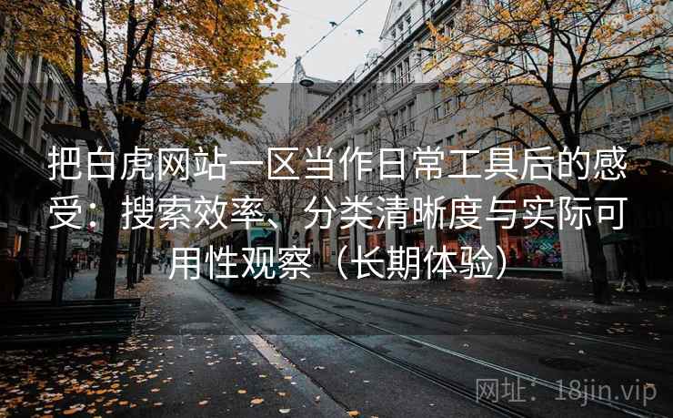 把白虎网站一区当作日常工具后的感受：搜索效率、分类清晰度与实际可用性观察（长期体验）