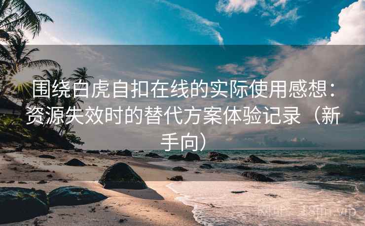 围绕白虎自扣在线的实际使用感想：资源失效时的替代方案体验记录（新手向）