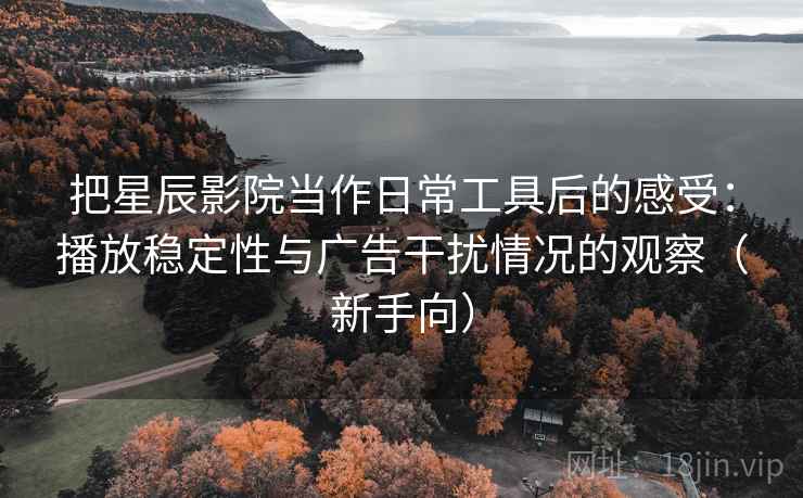 把星辰影院当作日常工具后的感受：播放稳定性与广告干扰情况的观察（新手向）