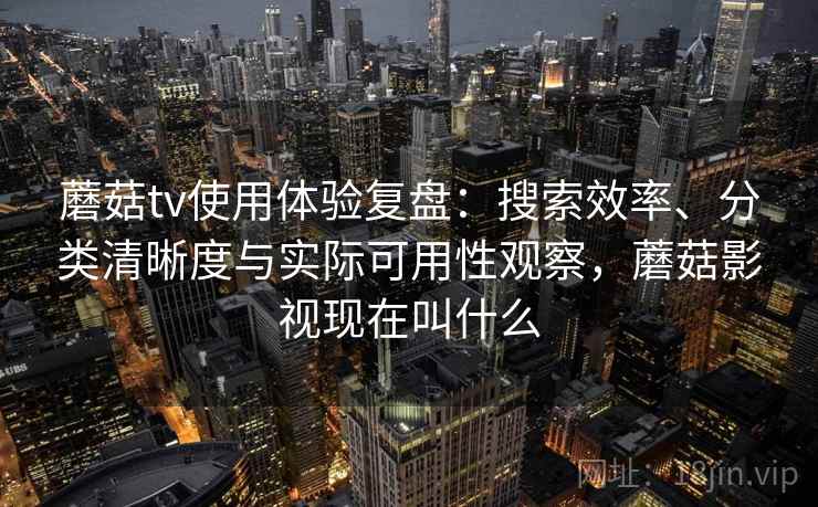蘑菇tv使用体验复盘：搜索效率、分类清晰度与实际可用性观察，蘑菇影视现在叫什么