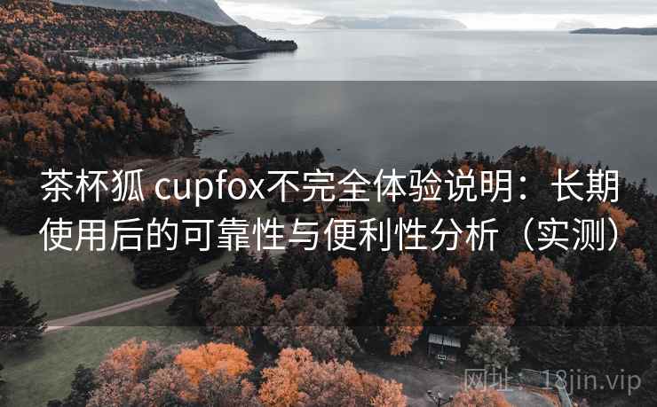 茶杯狐 cupfox不完全体验说明：长期使用后的可靠性与便利性分析（实测）