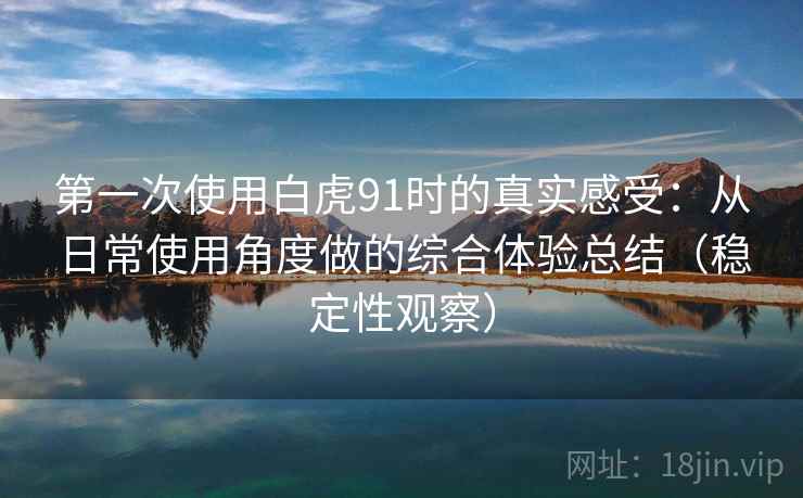 第一次使用白虎91时的真实感受：从日常使用角度做的综合体验总结（稳定性观察）