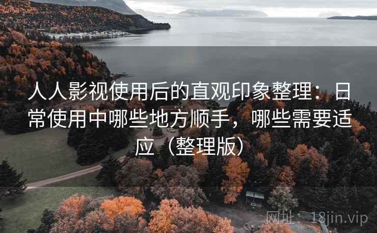 人人影视使用后的直观印象整理：日常使用中哪些地方顺手，哪些需要适应（整理版）