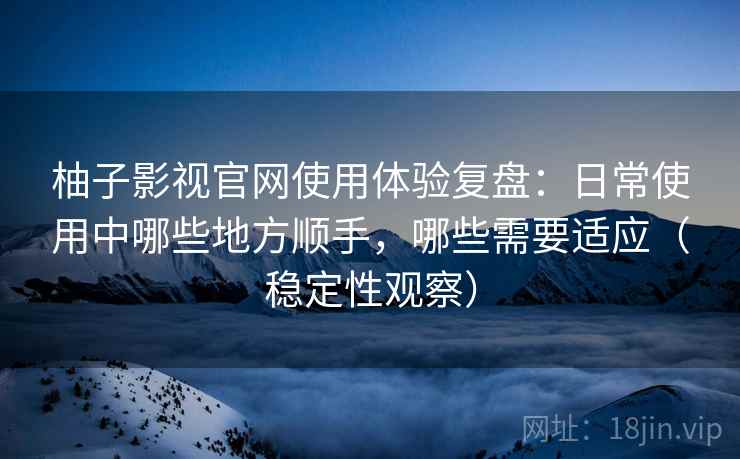 柚子影视官网使用体验复盘：日常使用中哪些地方顺手，哪些需要适应（稳定性观察）